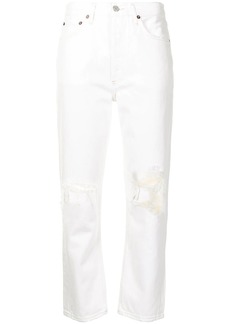 Agolde Riley cropped straight-leg jeans