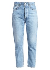 Agolde Riley High-Rise Crop Straight Jeans