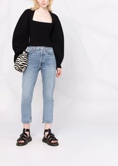 Agolde Riley high-waisted cropped jeans