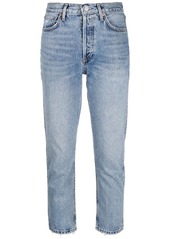 Agolde Riley high-waisted cropped jeans