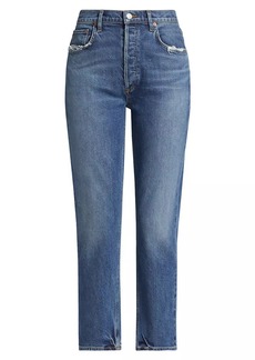 Agolde Riley Long High-Rise Straight Jeans