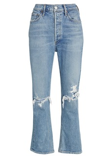 Agolde Riley Straight Crop Jeans