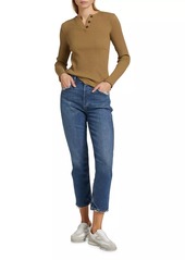 Agolde Riley Straight-Leg Crop Jeans