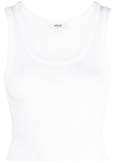 Agolde scoop-neck ribbed tank top