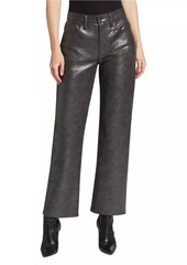 Agolde Sloane Leather-Blend Pants
