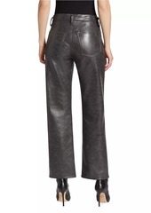 Agolde Sloane Leather-Blend Pants
