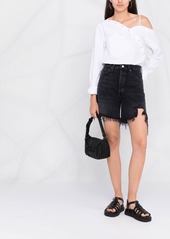 Agolde Stella high-rise denim shorts