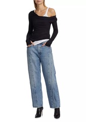 Agolde The Fold High-Rise Straight Jeans