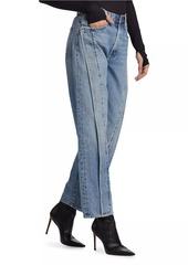 Agolde The Fold High-Rise Straight Jeans