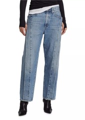 Agolde The Fold High-Rise Straight Jeans