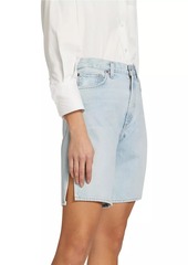 Agolde Vida Denim High-Rise Split Jean Shorts