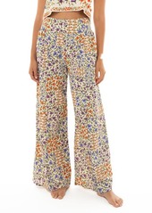 Agua Bendita Mar Seed Print Wide Leg Cover-Up Pants