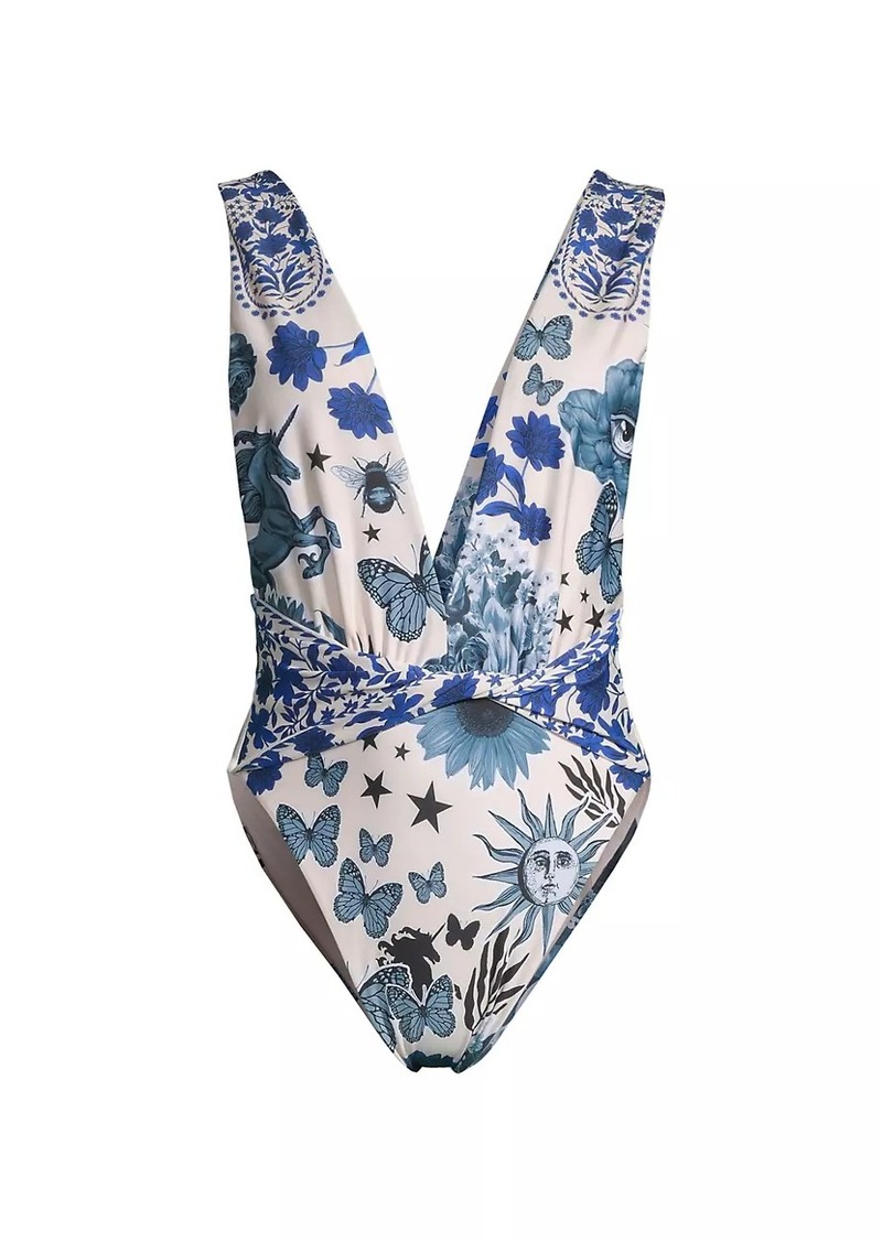 Agua Bendita Diving Into Dreams Ellis One-Piece Swimsuit