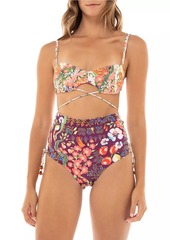 Agua Bendita Returning To The Roots Kayla Seed Wrap Bikini Top