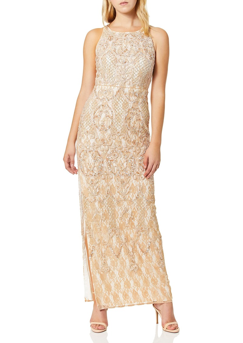 Aidan by Aidan Mattox Women's Embroidered Lace Gown