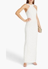 Aidan Mattox - Bead-embellished tulle gown - White - US 2