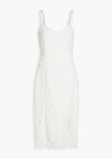 Aidan Mattox - Cutout crochet midi dress - White - US 4