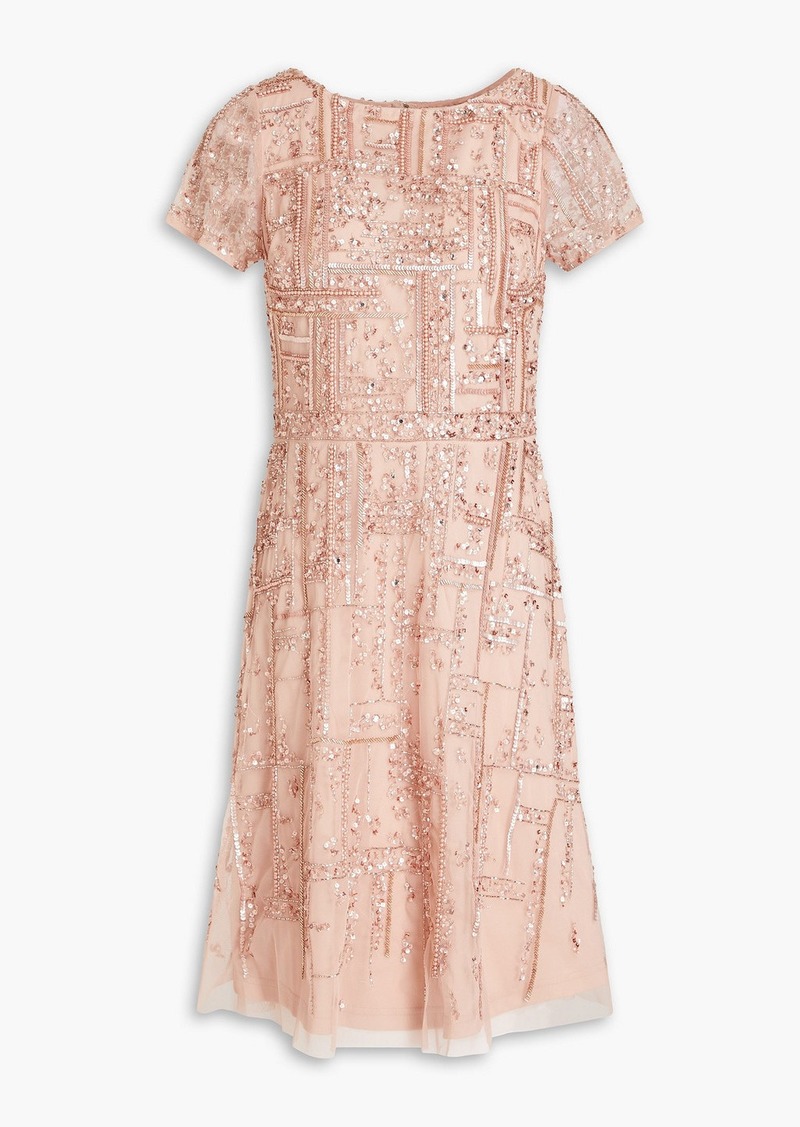 Aidan Mattox - Embellished tulle dress - Pink - US 2