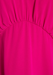 Aidan Mattox - Gathered stretch-crepe midi dress - Pink - US 2