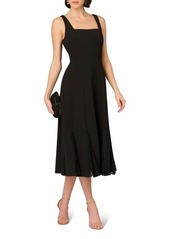 Aidan Mattox by Adrianna Papell Bonded Crepe Midi Cocktail Dress