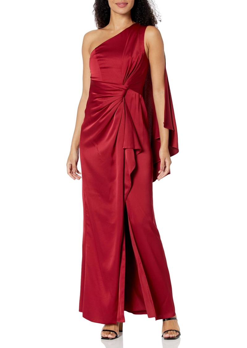 Aidan Mattox by Adrianna Papell Women's One Shoulder Gown