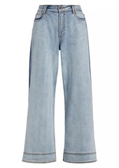 Aje Abstraction Embrace Wide-Leg Jeans