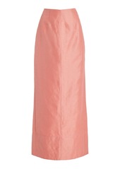 Aje - Mary Linen-Blend Column Maxi Skirt - Pink - AU 4 - Moda Operandi