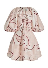 Aje - Psychedelia Printed Cut-Out Mini Dress - Pink - AU 10 - Moda Operandi