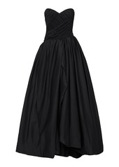 Aje - Spatial Ruched Cotton Maxi Dress - Black - AU 12 - Moda Operandi