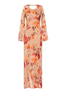 Aje - Transept Floral Satin Maxi Dress - Floral - AU 6 - Moda Operandi