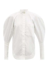 Aje Chaise puff-sleeve cotton-twill shirt