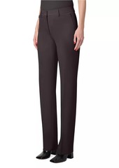 Akris 675 Pleated Wool Gabardine Pants