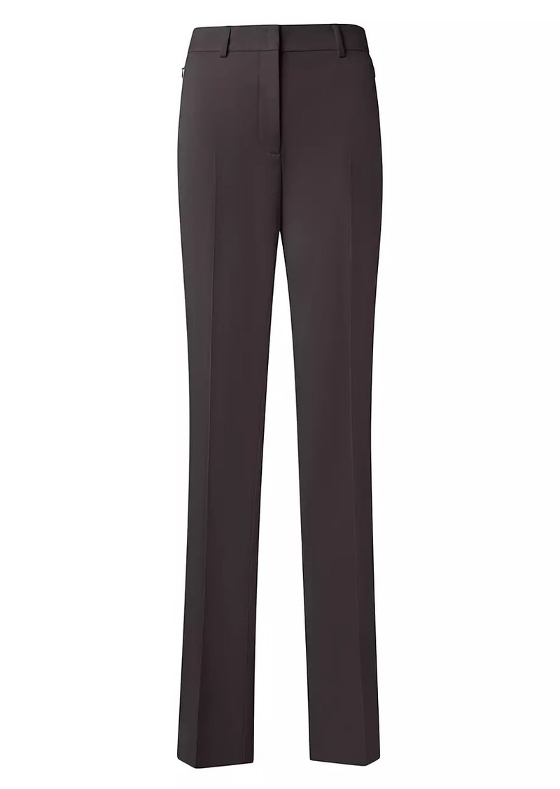 Akris 675 Pleated Wool Gabardine Pants