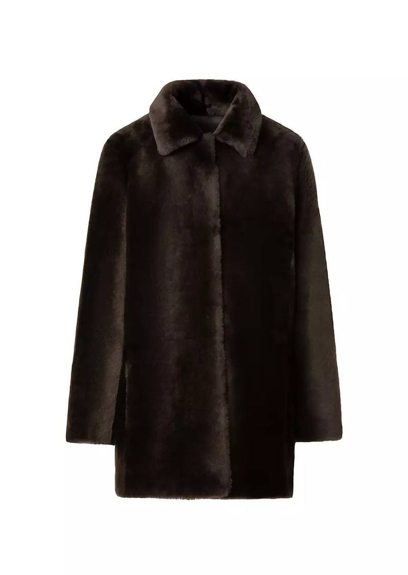 Akris 827 Shearling Short Coat