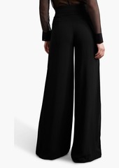 Akris - Silk-crepe wide-leg pants - Black - US 8