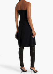 Akris - Strapless wool-blend crepe tunic - Black - US 2