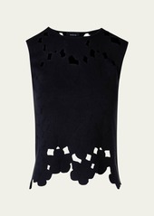 Akris Anemones Jacquard Knit Top