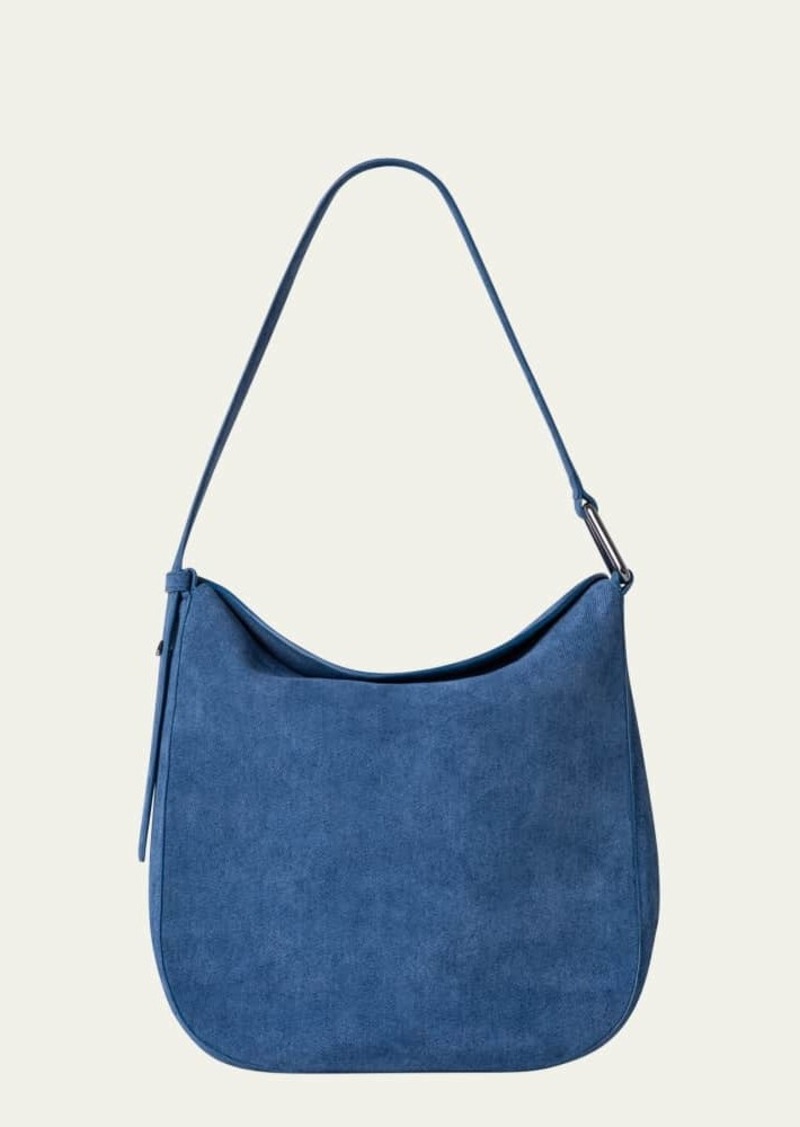 Akris Anna Medium Printed Denim Hobo Bag