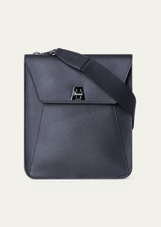 Akris Anouk Medium Flap Leather Messenger Bag