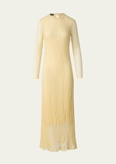 Akris Asagao Jacquard Knit Midi Dress