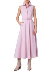 Akris Belted Denim Midi Dress