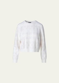 Akris Braided Knit Cashmere Sweater