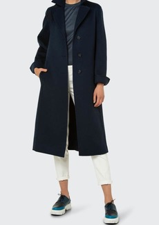 Akris Cashmere Double-Face Coat w/ Leather Strap