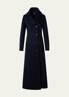 Akris Cashmere Double-Face Single-Breasted Long Coat