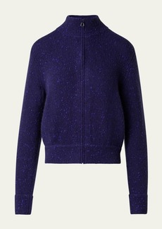 Akris Cashmere Tweed Knit Cardigan