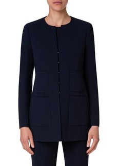 Akris Double Face Stretch Wool Jacket
