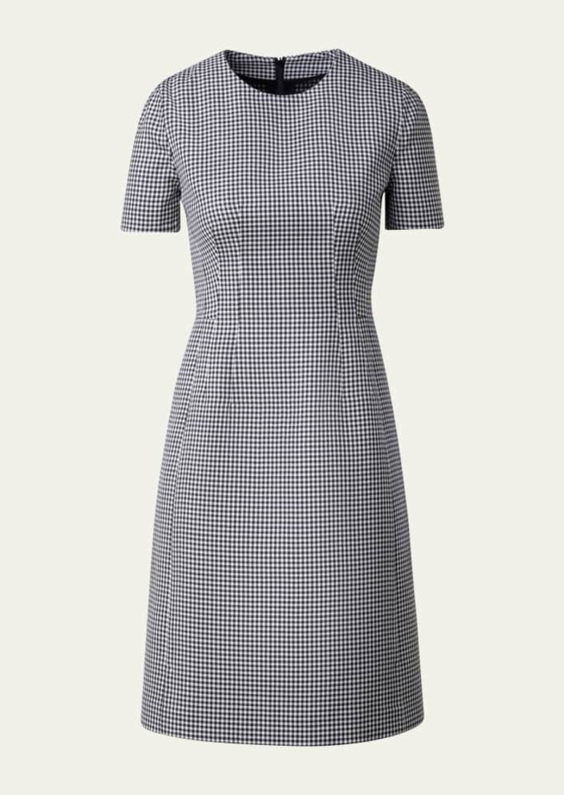 Akris Double-Face Wool Tailored Sheath Dress