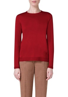 Akris Fine Gauge Cashmere & Silk Sweater