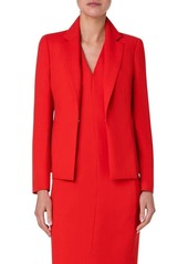 Akris Fitted Stretch Wool Blazer