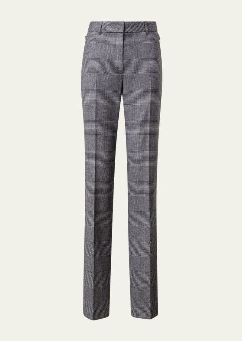 Akris Meghan Prince Of Wales Wool Cashmere Pants